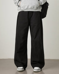 Pantaloni utility a gamba larga