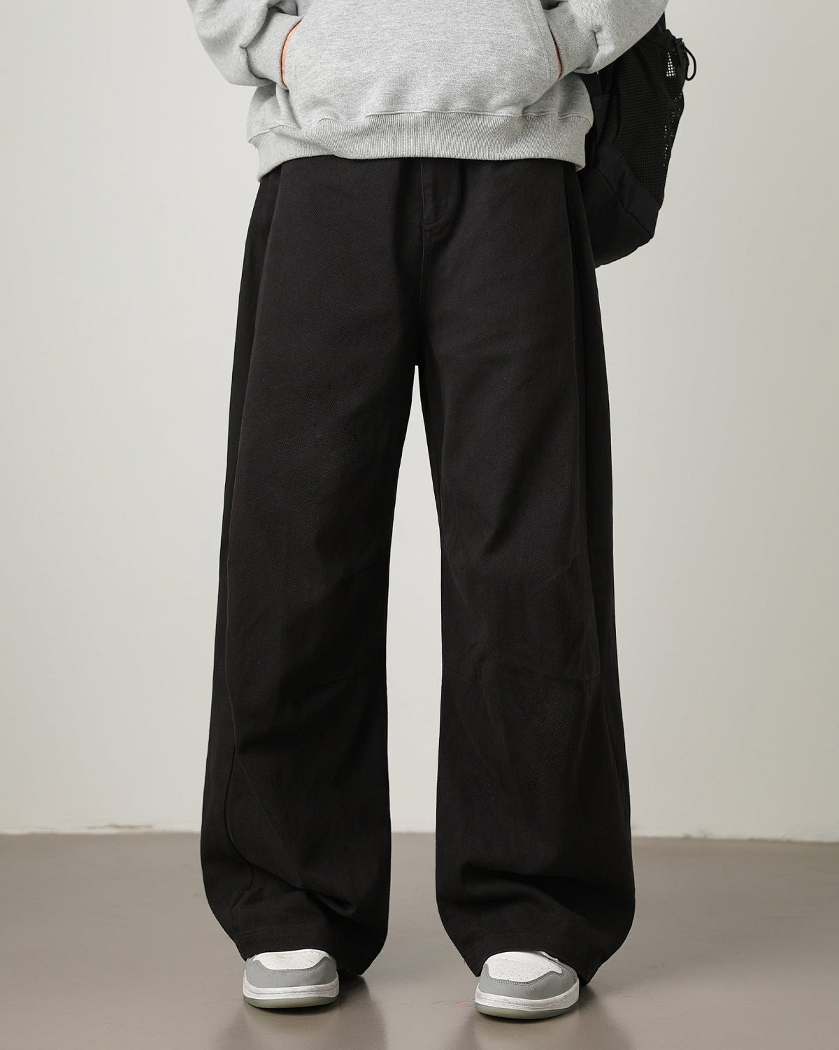 Pantaloni utility a gamba larga