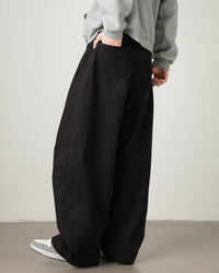Pantaloni utility a gamba larga