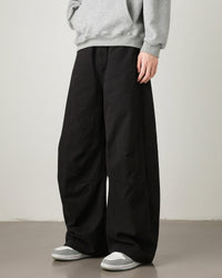 Pantaloni utility a gamba larga