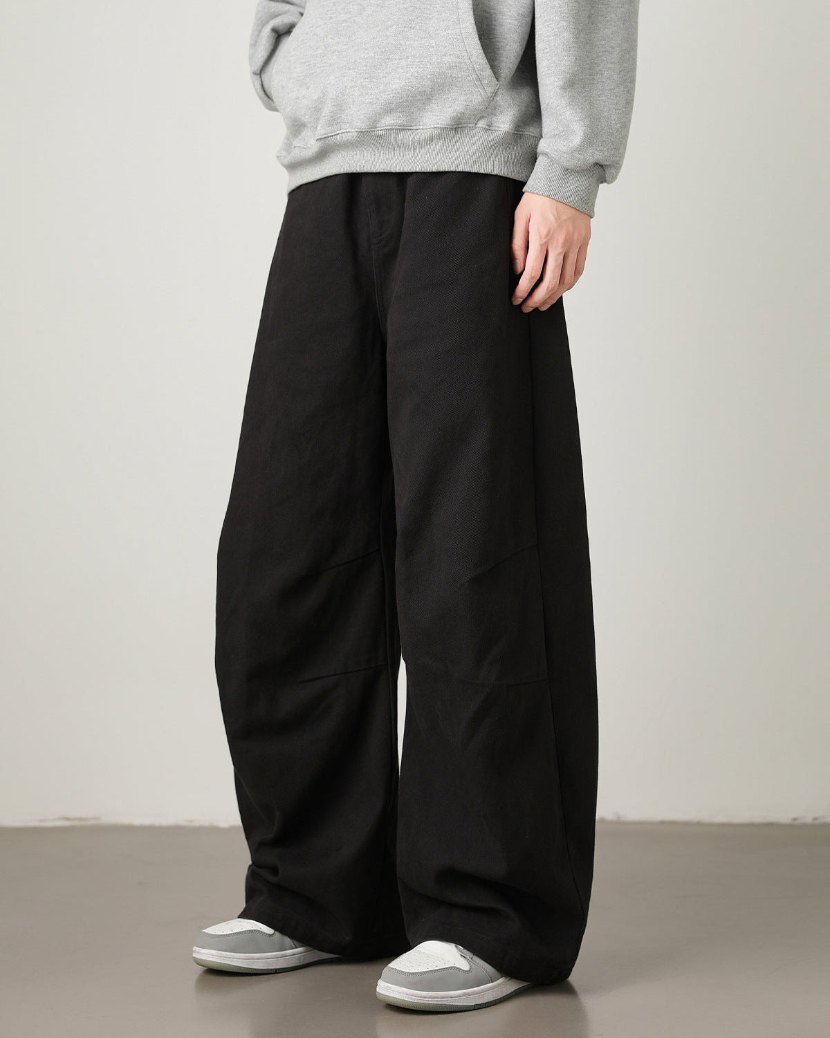 Pantaloni utility a gamba larga