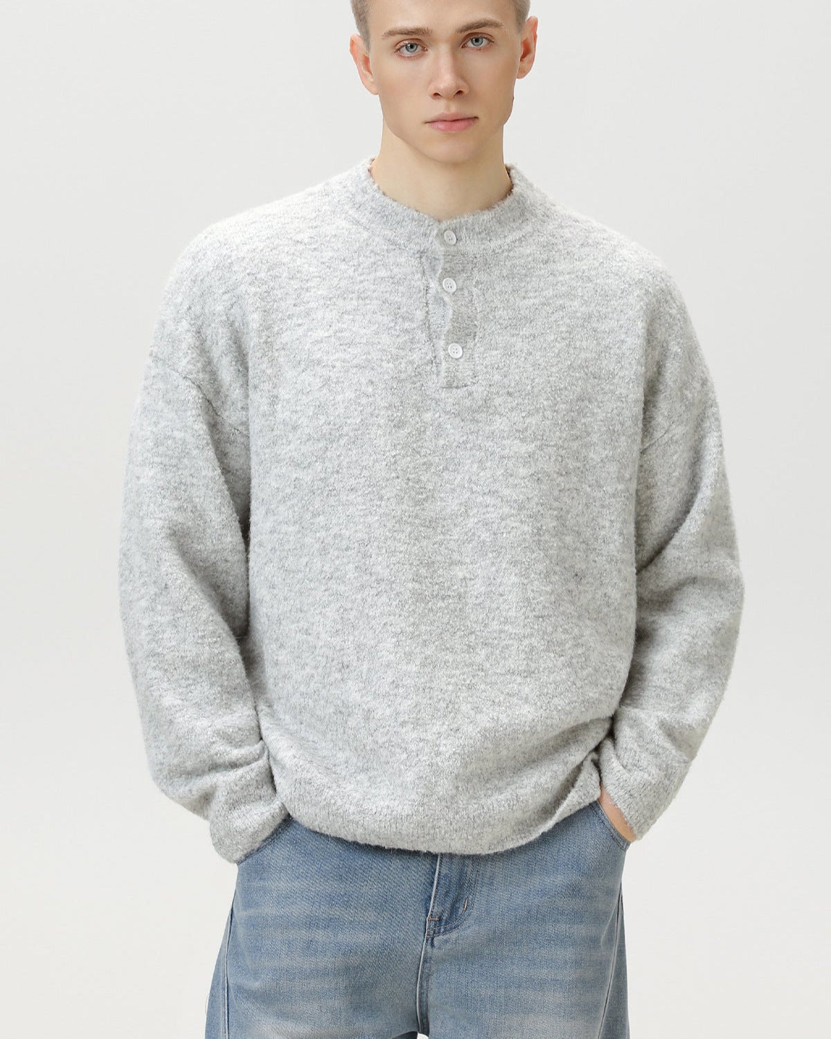 Maglione Polo Oversized Heritage Misto Lana