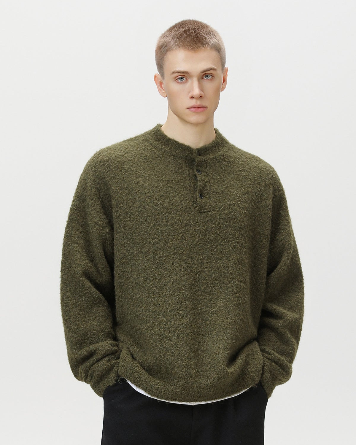 Maglione Polo Oversized Heritage Misto Lana
