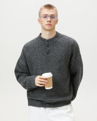 Maglione Polo Oversized Heritage Misto Lana