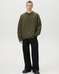 Maglione Polo Oversized Heritage Misto Lana
