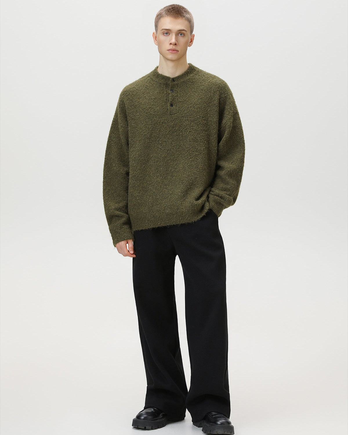 Maglione Polo Oversized Heritage Misto Lana