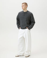 Maglione Polo Oversized Heritage Misto Lana