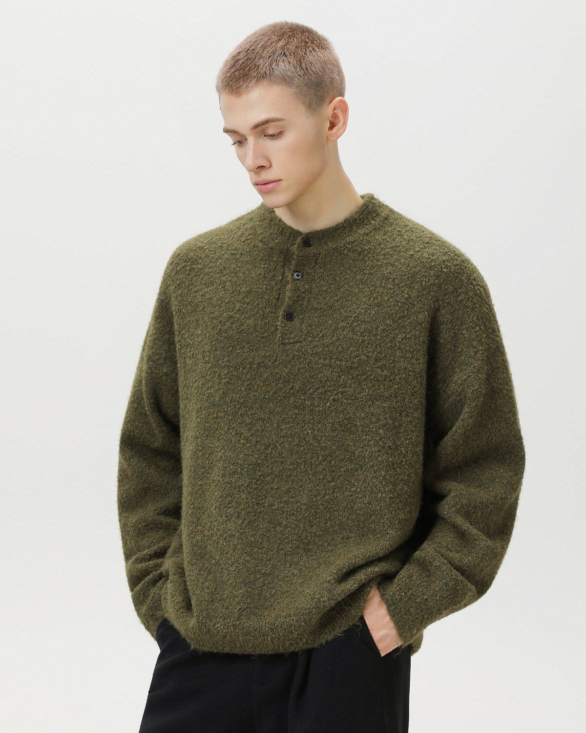 Maglione Polo Oversized Heritage Misto Lana