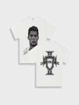 T-Shirt con Grafica 'Tribute' — Bianco — Vista posteriore