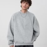 Felpa Girocollo Semplice - Grigio