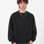 Felpa Girocollo Semplice - Nero
