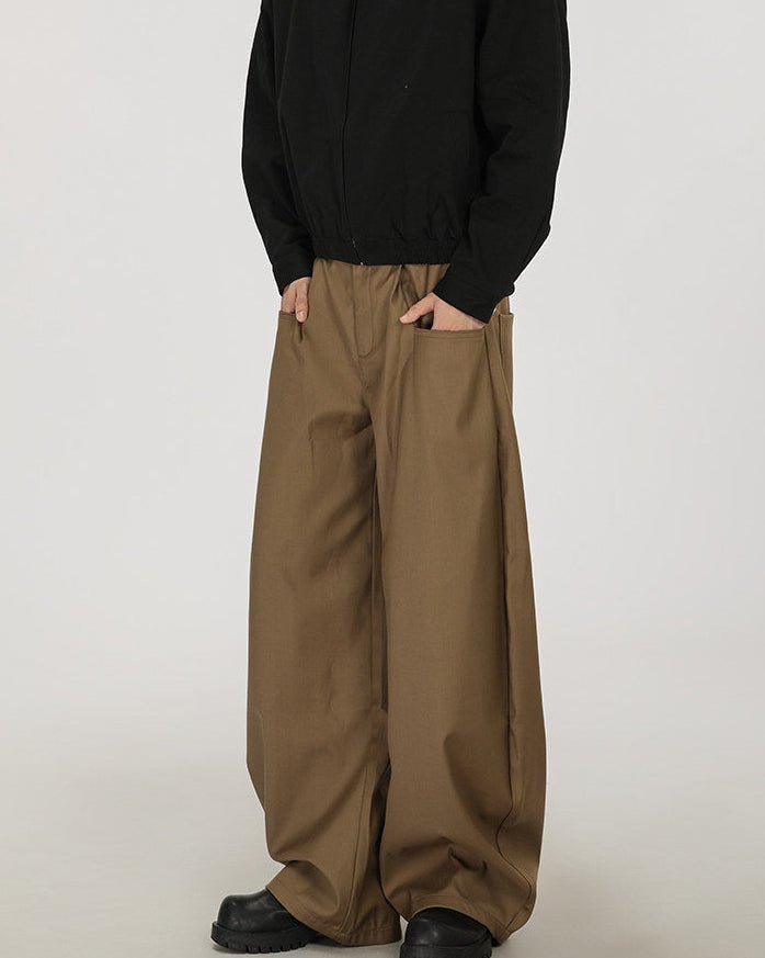 Pantaloni Twill a Gamba Larga Kaki 1 | Viaveroca