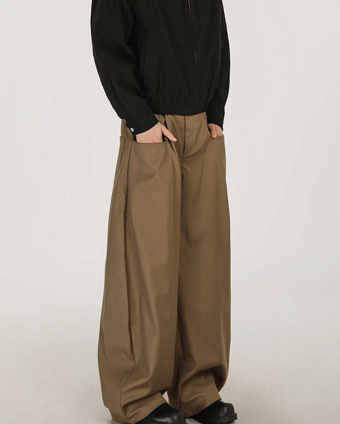 Pantaloni Twill a Gamba Larga Kaki 2 | Viaveroca