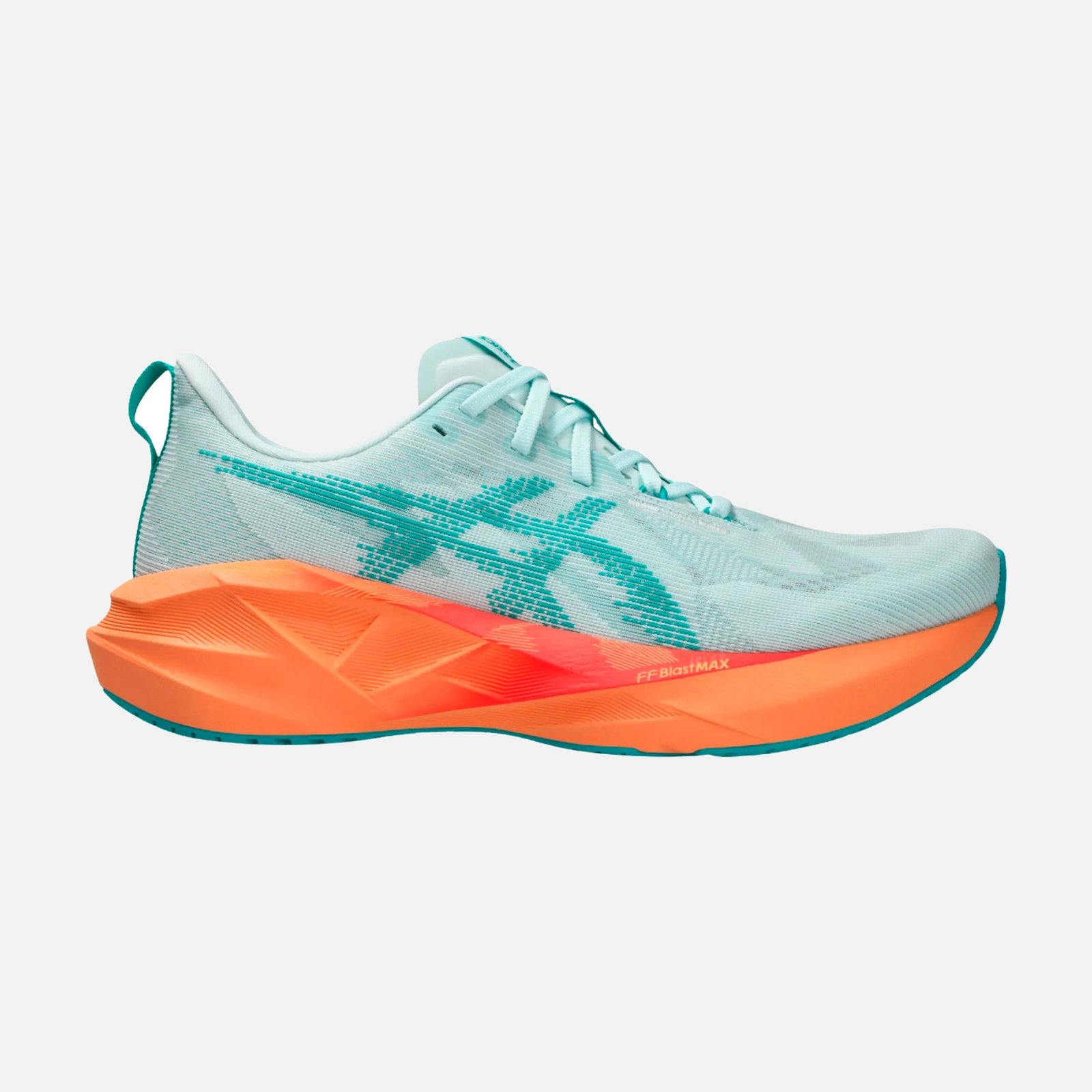 ASICS Novablast 5 Scarpe Running Donna Acqua Arancione - scarpa running color acqua con accenti arancioni