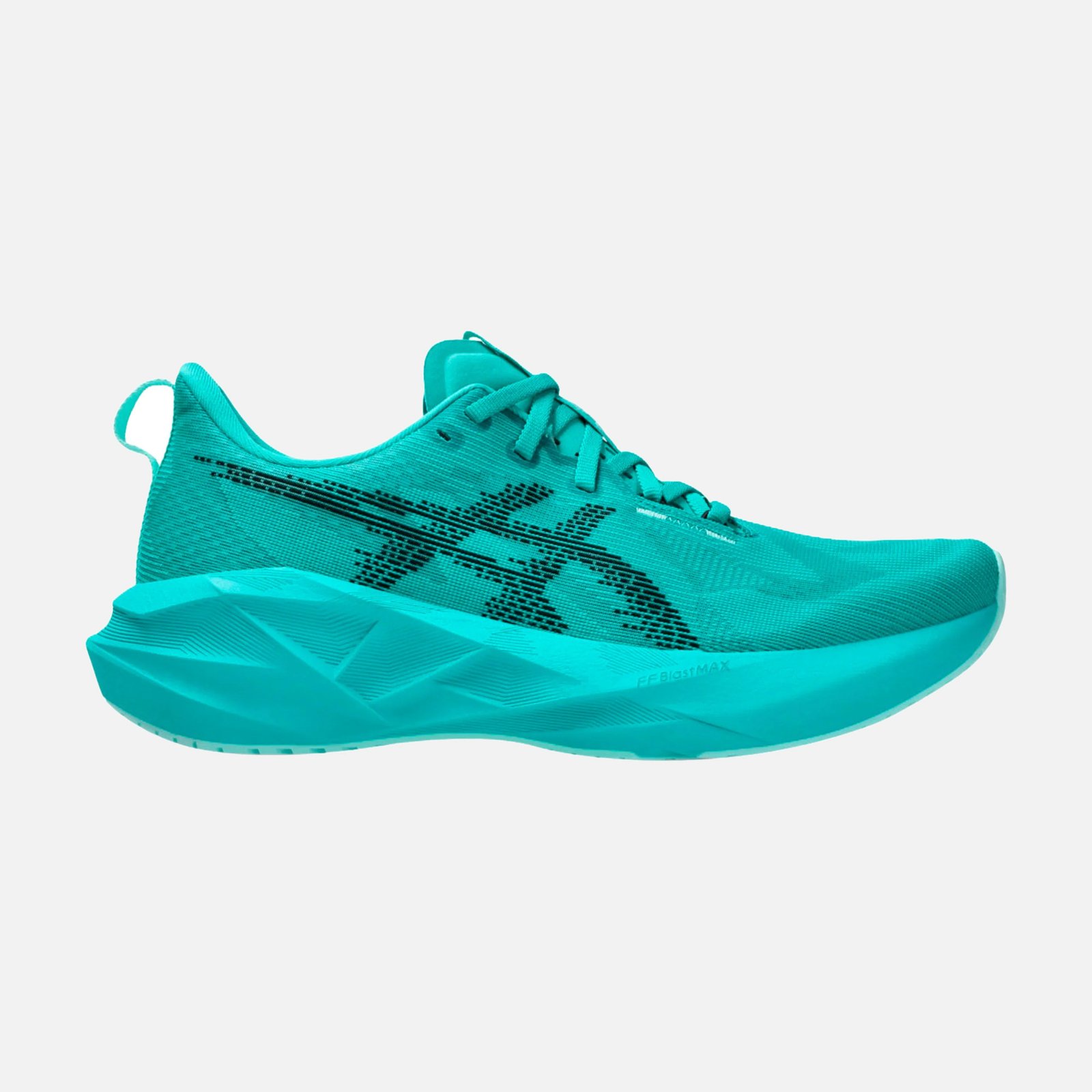 ASICS Novablast 5 Scarpe Running Donna Verde Petrolio - scarpa running verde petrolio, vista laterale